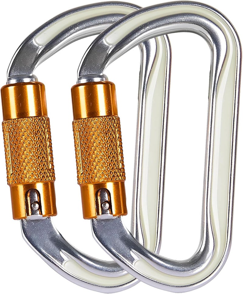 SOB Heavy Duty Steel Carabiner Clips -Auto Locking Climbing Carabiner, Industrial Strength Climbing Hooks for Keychains, Outdoor Gear, Backpacks, Hiking & Camping - Image 1